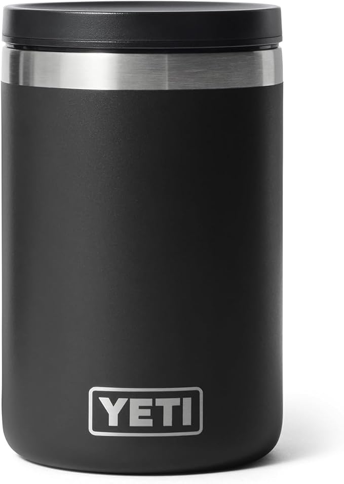 YETI Rambler 16 oz Food Jar, Vacuum Insulated, Stainless Steel, With Airtight Lid, Black