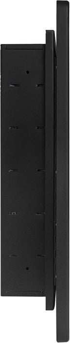 TEHOME Farmhouse Black Metal Framed Recessed Bathroom Medicine Cabinet with Beveled Mirror Rounded Rectangle Bathroom Medicine Cabinet 16x24 inch
