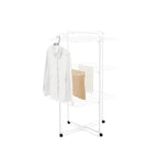 Brabantia HangOn Tower Clothes Drying Rack with Wheels | 76ft (23m) | White | Tall 3-Tier Indoor Clothes Airer with Adjustable Shelves for Towels, Folds Flat to Save Space | Fits 2+ Full Loads