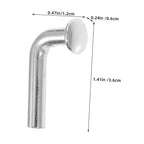 Heavy Duty J Bolt Safety Pin 6mm Universal Pallet Rack Drop Pin for Warehouse Shelving Pack of 50 Galvanized Steel 90-Degree Bend