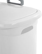 Sterilite 9-Pack Ultra Wheeled Hamper, Laundry Basket w/Flip-Top Lid & Retractable Handle - Plastic Rolling Clothes Storage Cart with Ventilated Holes for Home, Apartment or Dorm