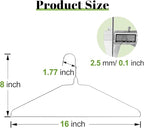 Wire Metal Clothes Hangers Bulk 200 Pack, 16 Inch 12 Gauge Standard Size, Slim Space Saving for Coat Suits Shirts Pants Skirts, Non Slip, Silver