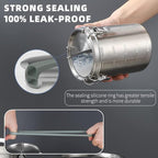 Stainless Steel Coffee Canister | 100% Airtight Metal Food Storage Container with Lid Sealed - Keep Coffee Beans, Sugar, Tea Fresh for Months (56 fl oz)