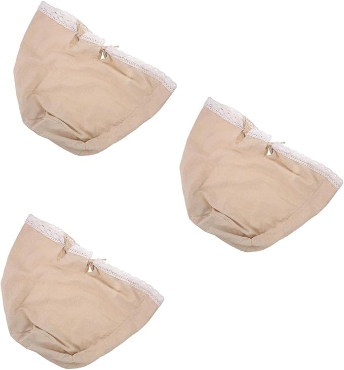 LOGOFUN 6PCS Removable Laundry Basket Liner Washable Cloth Insert Cover for Home Decor and Seasonal Parties Supplies - White & Brown