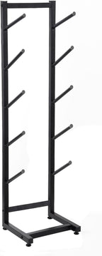 Skateboard Rack, Metal Heavy Duty 5-Tiers Skate Board Organizer, Fitness Equipment Display Rack, Free Standing Snowboard Holder for Home Gym