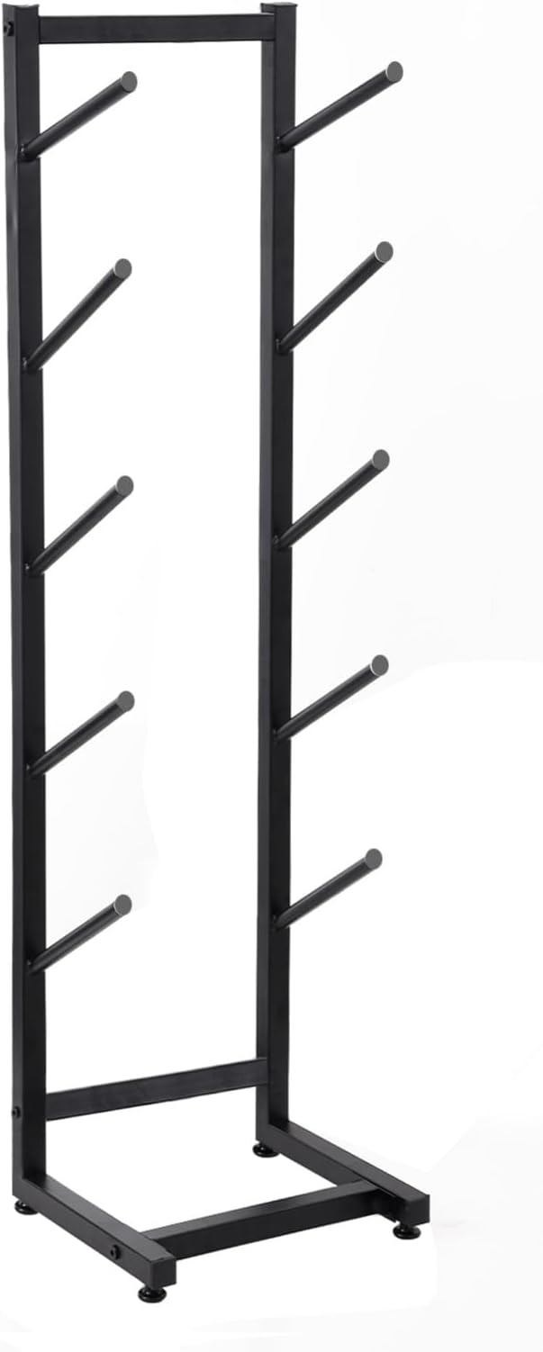 Skateboard Rack, Metal Heavy Duty 5-Tiers Skate Board Organizer, Fitness Equipment Display Rack, Free Standing Snowboard Holder for Home Gym