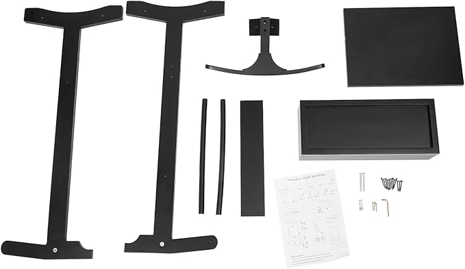 Valet Stand for Men, 22.05 lbs Load Capacity Modern Freestanding Clothing Organizer Multi Role Wood Valets Stand Vintage Brown Birch Wood Suit Rack with Drawer & Trouser Holder for Bedroom (Black)