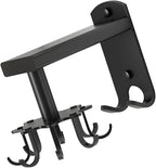 Rotatable 8-Claw Kitchen Utensil Hooks Black Space Aluminum Alloy 360-degree Swivel Wall-Mounted Sundries Organizer for Measuring Cups and Spoons