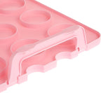 Juvale 3-Tier Cupcake Carrier - Airtight Plastic Container for Baking - Stackable Cupcake Containers & Removable Trays - Portable Cake Transport Holder - Holds 36, Pink, 13.5"x10.25"x10.75"