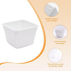 Kitchen Desk Drawer Organizers Storage for Office, Small Acrylic Vanity Trays Makeup for Drawer Bathroom Plastic Make up Organizers 25 Pcs White