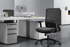 3-Drawer Mobile File Cabinets Rolling ，Vertical Metal Filing Cabinet for Legal & Letter File Anti-tilt Design with Lock Under Desk Office Drawers Fully Assembled (Grey)