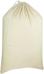 Urban Villa Laundry Bags 1-Pack 28”x36" Extra-Large Cotton Canvas Heavy Duty Washable Durable Travel Laundry Sacks with Drawstring Closure Reusable Hamper Liners for Dirty Clothes Delicates & Lingerie