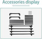 Hershii Tire Storage Rack Standing Garage Storage Shelf Organizer for Indoor Outdoor Use - Black, 22.51'' X 14.16'' X 45.11''