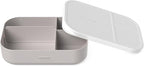 Bentgo® Modern Tray with Matte Lid - Reusable, BPA-Free, Meal Prep Containers for Adults with Removable Divider - 3 or 4 Compartments for Healthy Portioned Meals At Home & On the Go (White)