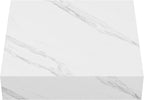 Monaco 24" Floating Vessel Sink Bathroom Shelf Floating Vanity Counter in White Marble(SM-VS252)
