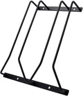 9.6-Inch Wine Glass Rack - Under Cabinet Stemware Wine Glass Holder Glasses Storage Hanger Metal Organizer for Bar Kitchen Black (2 Rows, 1 Pack)