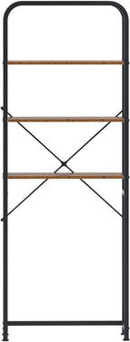 SogesHome 4-Tier Over Toilet Storage Shelf, Bathroom Space-Saving Storage Shelf Over Washer, Wood Shelves for Small Rooms & Laundry, Vintage Brown