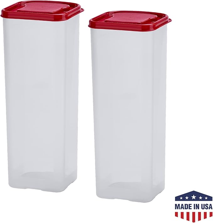 Buddeez Bread Buddy Bread Box – Red Lid, Pack of 2