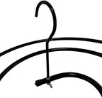 2Pack Spiral Sheet Hanger Steel Clothes Drying Rack Space Saving Sleek Metal Solid Thick Hangers for Bedspreads Mattresses Sofa Covers Capes Quilt Laundry Black