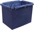 Rolling Laundry Cart with Waterproof Liner Bag, Removable Thick Oxford Cloth Storage Bags for Commercial and Home Use