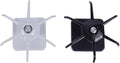 DOITOOL Wall-Mounted Kitchen Utensil Hooks Set, 2pcs Punch-Free Wall Organizer Hooks in Black and Gray White, Space-Saving Hanging Rack for Spatulas and Spoons, Kitchen Storage Solution