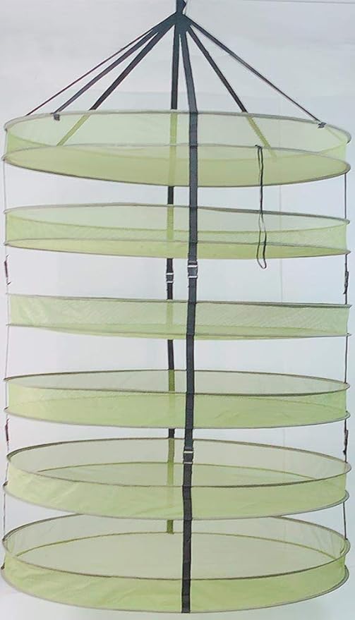 HORTIPOTS Herb Drying Rack 3 ft Hanging Dry Net 36 Inch for Curing Hydroponic Herb Vegetable Fruit Flower