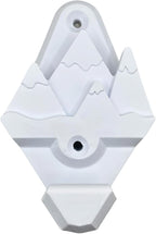 Snow Ski Wall Mount, Snow Skis Rack, Space Saver, Universal Ski Wall Mounts, Winter Sports Storage (True White)