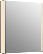 Kohler 81145-SLE-DA1 Maxstow Frameless Medicine Cabinet Mirror with Lights, LED Light, Mirror Door & Staggered Shelves, Rectangular Frame, 22 in. W x 24 in. H