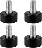 4-Pack Adjustable Feet for Wire Shelving Posts – Leveling Foot Set for Storage Racks – Threaded Base for Height Adjustment – Durable, Floor-Safe, Easy to Install Replacement Set