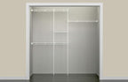 ClosetMaid Wire Closet Organizer System, Adjustable from 5 to 8 Ft., with Shelves, Hardware, Durable Steel, Fixed Mount Installation, White