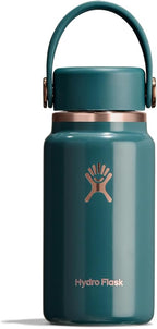 Hydro Flask Micro Bottle - Leak Proof Purse or Pocket Flask - Insulated Mini Water Bottle 6.7 Oz Sea Rose Gold