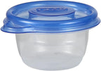Glad GladWare Mini Round Food Storage Containers with Lids, Small BPA Free Reusable Plastic Snack Containers with Lock Tight Seal for Lunch, Portion Control, and On the Go, 4 Oz, 8 Count