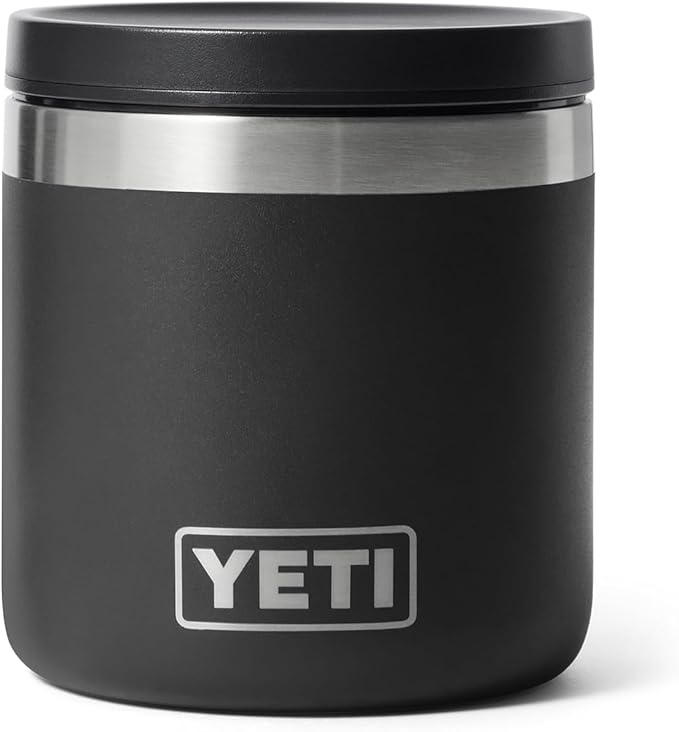 YETI Rambler 8 oz Food Jar, Vacuum Insulated, Stainless Steel, With Airtight Lid, Black