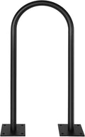 Galvanized Steel U Bike Parking Rack,34''H X 18.6''W Outdoor Commercial Bike Rack with Thickened Base, Ground Bike Rack for 1-3 Bikes