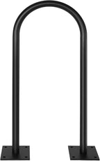 Galvanized Steel U Bike Parking Rack,34''H X 18.6''W Outdoor Commercial Bike Rack with Thickened Base, Ground Bike Rack for 1-3 Bikes