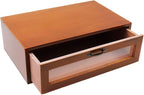 Wood Desk Organizer with File Organizer Office Home Toiletries Supplies Vanity with Drawers Vintage Metal Drawer Pulls Office