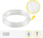 OOK 15 ft. Invisible Hanging Wire, 50 lbs. Capacity, Self Tying Wires, Ideal for Picture Hanging and Planters