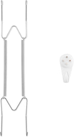 Bilillo Plate Hangers for The Wall, Suitable for 10-14 inch Decorative Plate, Stainless Steel Invisible Heavy Duty Wire Plate Holder with Wall Hooks, Plate Hangers for Displaying Plates, Silver