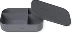 Bentgo® Modern Tray with Matte Lid - Reusable, BPA-Free, Meal Prep Containers for Adults with Removable Divider - 3 or 4 Compartments for Healthy Portioned Meals At Home & On the Go (Dark Gray)