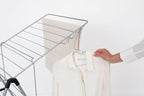 Brabantia HangOn Clothes Drying Rack | 67ft (20m) | Metallic Gray | Large Indoor Clothes Airer Laundry Stand with 2 Fold-Out Wings & Hanger Hooks, Folds Flat | Fits 2 Full Loads