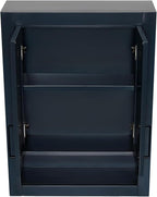 ARIEL Bathroom Wall Cabinet 31" H x 23.1W x 8" D - Open Shelf - Midnight Blue