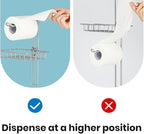 Toilet Paper Roll Holder Stand Bathroom Tissue Holders Free Standing with Middle Shelf Storage Reserve Mega Rolls/Phone/Wipe-Gray