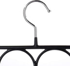 Tosnail 3 Pack Total 48 Rings Steel Non-Slip Tie Hanger Scarf Hangers Scarf Organizer Scarf Holder Legging Hanger Closet Space Saver