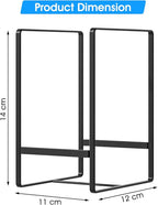 Vertical plate holders, plate organizer for cabinet, for small plates(Black) 1PCS