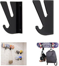 Lixada Wall-Mounted Display Rack for Skateboards,Rack for Skis with Storage Hooks 2PCS