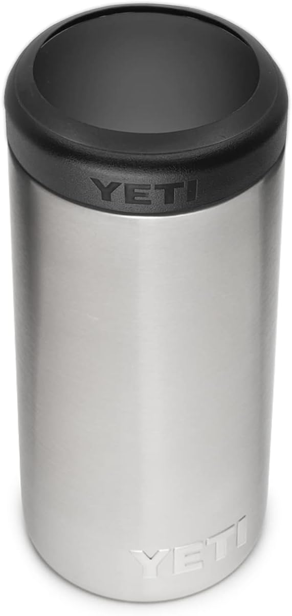 YETI Rambler 12 oz. Colster Slim Can Insulator for the Slim Hard Seltzer Cans, Stainless (NO CAN INSERT)