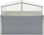 Galvanized Steel Greenhouse with Adjustable Tilt Panels, Durable Outdoor Plant Growing House for Gardening Enthusiasts, Spacious & Safe Design