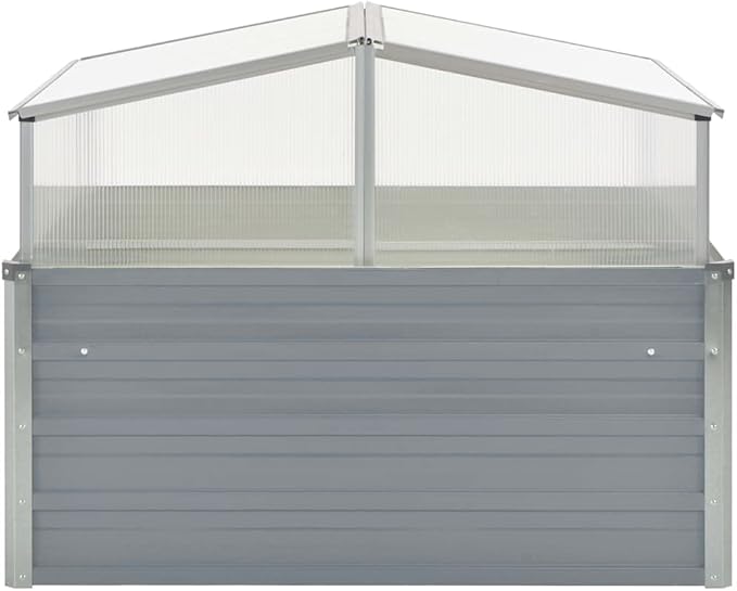 Galvanized Steel Greenhouse with Adjustable Tilt Panels, Durable Outdoor Plant Growing House for Gardening Enthusiasts, Spacious & Safe Design
