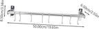 304 Stainless Steel Wall-mounted Kitchen Hook Rack Multi-function Utensil Hanger No Drill Design Easy Installation for Kitchen Organization