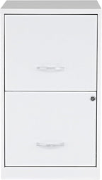 2 Drawer Locking Filing Cabinet | Pre-Assembled Steel Construction | Space-Saving Design is Perfect for Home and Small Office | Letter-Size | Assembled in North America